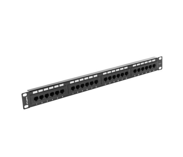 Lanberg Patchpanel 24p 19" 1U UTP 6 (czarny) - 457375 - zdjęcie 4
